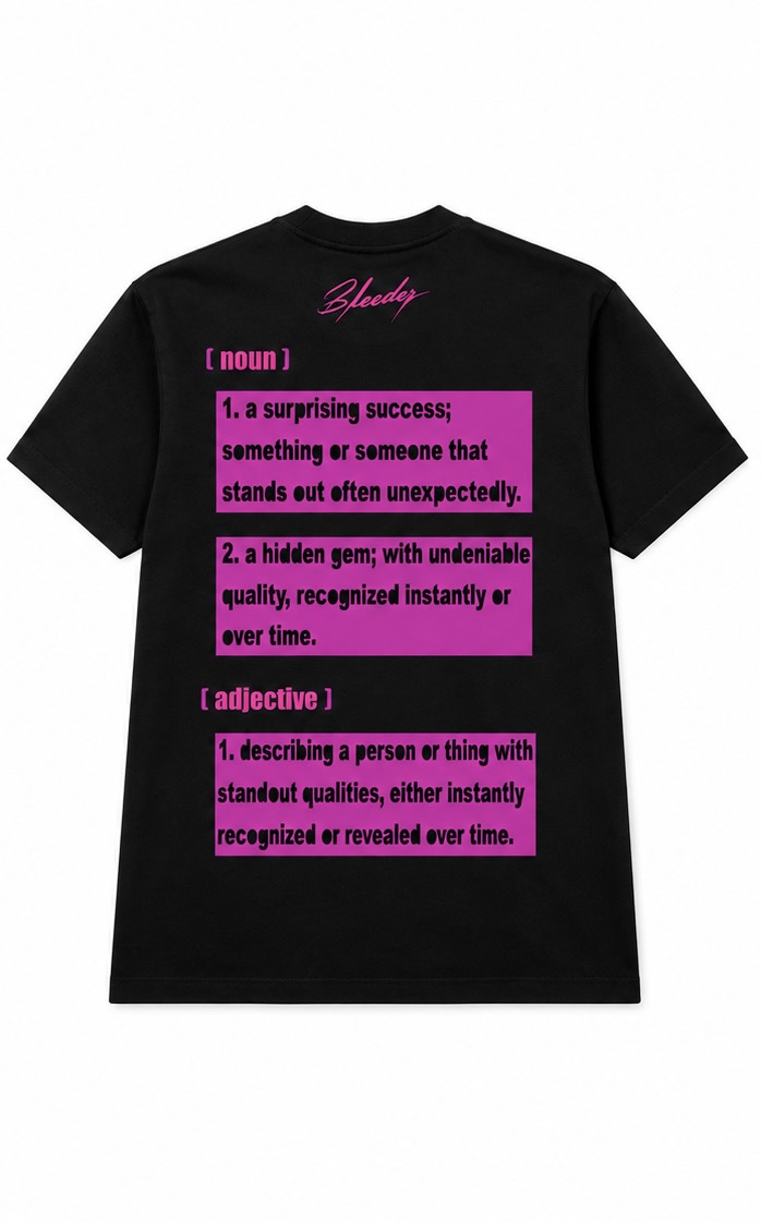 The Full Signature Tee — Hot Pink Full Signature back